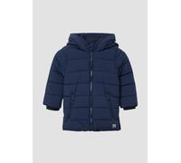 s.Oliver RED LABEL Regular Fit Steppjacke mit Label-Reißverschluss-Detail in Marine, Größe 116