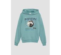 Wärmender Sweatshirt-Hoodie mit Frontprint 146/152 Blau 2163151.6342.146_152