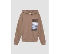 Wärmendes Kapuzen-Sweatshirt mit Frontprint 146/152 braun 2153523.8612.146_152