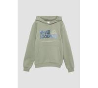 Wärmendes Kapuzen-Sweatshirt mit Frontprint 146/152 Grün 2153518.7805.146_152