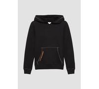 Wärmendes Kapuzen-Sweatshirt mit Glitzergarnnähten und Folienprint 170/176 schwarz 2153600.9999.170_176