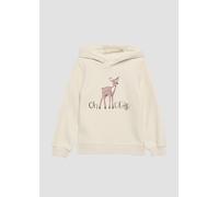 Wärmendes Kapuzen-Sweatshirt mit Glitzerprint 116/122 Beige 2152353.0805.116_122