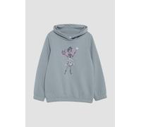 Wärmendes Sweatshirt mit Schalkragen und Glitzer-Artwork 116/122 blau 2156167.5242.116_122