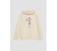 s.Oliver Wärmendes Sweatshirt mit Schalkragen und Glitzer-Artwork helles Sand 92/98