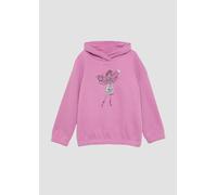 Wärmendes Sweatshirt mit Schalkragen und Glitzer-Artwork 92/98 Rosa