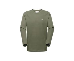 Waffle Longsleeve, Longsleeves Unisex - Mammut black XS