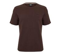 Pyjamaoberteil BOSS "Waffle T-Shirt", Damen, Gr. L, schwarz braun 207, Obermaterial: 60% Baumwolle, 40% Polyester, regular fit, Rundhals, Shirts (42166210-L) schwarz braun 207