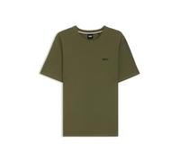 Pyjamaoberteil BOSS "Waffle T-Shirt", Herren, Gr. M, open grün 350, Obermaterial: 60% Baumwolle, 40% Polyester, regular fit, Rundhals, Shirts (54029960-M) open grün 350
