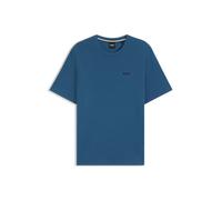 BOSS Black T-Shirt Herren Rundhals Jersey-Baumwolle blau, M