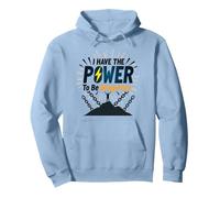 Wagen Sie es, drogenfrei zu Sein: Stärkung der Botschaft gegen Sucht Pullover Hoodie, Unisex für Erwachsene, Taubenblau, M