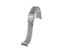 WAHRE Fit for Casio for Duro Mdv107-1A MDV106-1A MDV-106 Seiko Uhr Strap Edelstahl Tauchen Metall Herren Armband 20mm 22mm Zubehör(Silver-Five,20mm)