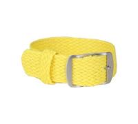 WAHRE Nylonband, Gewebtes Armband, Passend for Perlon-Band, Ersatz-Uhrenarmband, Schwarze Silberne Schnalle, 16 Mm, 18 Mm, 20 Mm, 22 Mm(Yellow,22mm)
