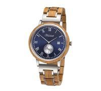 Waidzeit WY01 Whisky James Uhr Herrenuhr Holz Holz Analog Datum Braun
