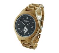 Waidzeit YK02 Barrique Riesling Uhr Herrenuhr Holz Datum Braun