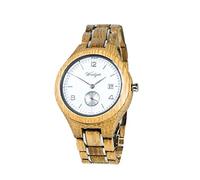 Waidzeit YN02 Barrique Sauvignon Blanc Uhr Herrenuhr Holz Datum Braun