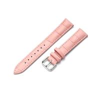 WAikub 10mm - 24mm Uhrenarmband, Leder, universelles Uhren-Ersatzarmband, Herren- und Damen-Uhrenzubehör, Rosa, 10mm