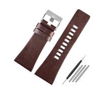 WAikub 22mm - 32mm Lederarmband, großes Herrenarmband, Uhrenarmband, Uhrenzubehör + Installationswerkzeuge, 28mm