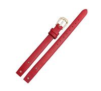 WAikub 8mm Armband Echtes Leder Uhrenarmband Damen Armband für Damenuhr Ersatzzubehör, 8mm