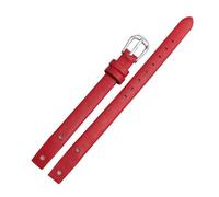 WAikub 8mm Armband Echtes Leder Uhrenarmband Damen Armband für Damenuhr Ersatzzubehör, 8mm