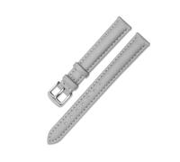 WAikub Damen-Uhrenarmband aus Leder, Schwarz/Weiß/Rosa/Braun, 12mm - 20mm, Uhrenzubehör, 15mm