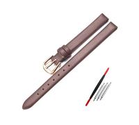 WAikub Leder-Uhrenarmband, 6mm, 8mm, 10mm, 12mm, Rot, Weiß, kleines Damen-Uhrenarmband, 10mm