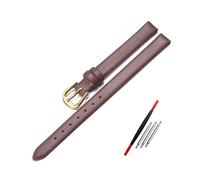 WAikub Leder-Uhrenarmband, 6mm, 8mm, 10mm, 12mm, Rot, Weiß, kleines Damen-Uhrenarmband, 6mm