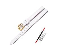 WAikub Leder-Uhrenarmband, 6mm, 8mm, 10mm, 12mm, Rot, Weiß, kleines Damen-Uhrenarmband, 8mm