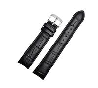 WAikub Leder-Uhrenarmband, gebogenes Ende, Uhrenarmband, 20mm, 21mm, 22mm, Herrenuhr, Ersatzarmband, Uhrenzubehör, 20mm