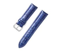 WAikub Uhrenarmband aus Lackleder, glänzendes Leder, 20mm, 22mm, Uhrenarmband, Herren- und Damenuhrenzubehör, Blau, 12mm
