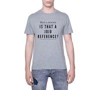 Wait A Minute JoJo’s Bizarre Adventure T-Shirt Herren Kurzarm Grau Men Grey Tee M