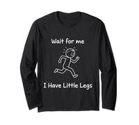 Wait I Have Little Legs Cute Boy Design für Kinder Langarmshirt