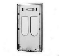 Waizmann.IDeaS 5x Ausweishalter Kartenhülle Ausweishülle Daumenschub 2 KARTEN Transparent vertikal