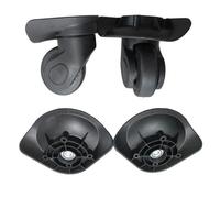 WAJJWI 1 Paar DIY Swivel Gepäck Koffer Rad Reparatur Zubehör Tragbare Reise Ersatz for Frauen Männer(Large Black)