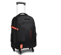 WAJJWI Reisetasche Mit Rollen 22-Zoll-Rucksack, Handgepäck, wasserdichter Reiserucksack, abnehmbare Räder, rollender Rucksack mit Rollen for Geschäftsreisen, Laptop