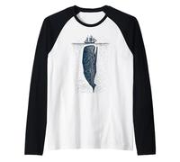 Wal und Schiff, Ozean, Marine, Nautik, Schiff, Küste, Meer Raglan