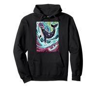 Wal Wellen Meer Aquatic Ocean Animal Pullover Hoodie