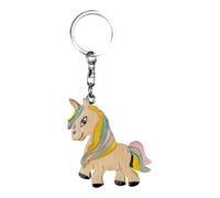 WALDHAUSEN Schlüsselanhänger Einhorn aus Holz mit Motiv