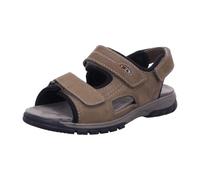 Riemchensandale WALDLÄUFER "Denver", Herren, Gr. 7,5 (41), braun, Nubukleder, sportlich, Schuhe, Sommerschuh, Klettschuh, Outdoorschuh, in komfortabler H-Weite (66817536-7,5) braun