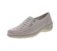 Waldläufer Kya Slipper Schuhe grau perl 607503 für Damen, beige, Gr. 42 ½ EU / 8,5 UK