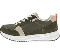Waldläufer Herrenschuhe Matti 784001-101 Velours Mesh Oliv/Beige Gr. 44,5