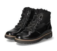Waldläufer Damen Schnürstiefeletten Hitomi Schwarz Lackleder, Farbauswahl:schwarz, 9999-englisch-eu-mapping:39