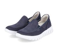 Waldläufer 916502 200 217 Damen Slipper H-Birdy Beige Dunkelblau, Blau, Gr. 8