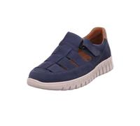Waldläufer Baldo Schuhe Slipper blau H-Weite Klett 907301 - Größe 45