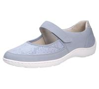 Waldläufer Henni-Soft, Ortho-Tritt, Denver (Nubukled.) / Krokusstretch, Sky Argento, Weite H 496H33-300-267 Blau Gr. 38