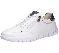 Waldläufer Herren Schnürhalbschuhe 907002-200 Baldo Notte Tobacco, blau, weiß, 7 UK X-Wide