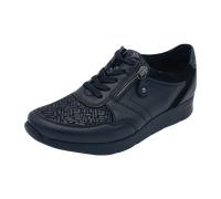 Waldläufer Bequeme Schnürschuhe für Damen, schwarz, Größe 38 ½ EU / 5,5 UK