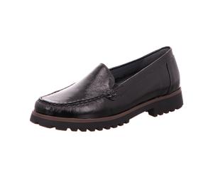 Waldläufer Bequeme Slipper für Damen, schwarz, Größe 42 EU / 8 UK