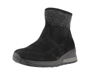 Waldläufer Bequeme Stiefeletten für Damen, schwarz, Größe 42 EU / 8 UK