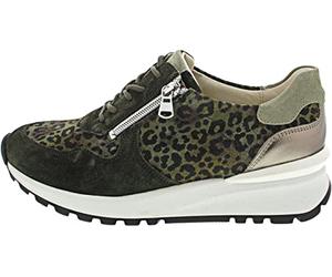 Waldläufer Capri Chicago Order Damen sportlicher Schnürer in Grün, Größe 7