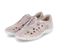 Waldläufer Damen orthopädischer Schnürhalbschuh in rot-Kombi - Gr. 42